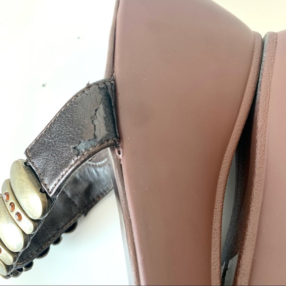 COCONUTS “Mojo” Embellished Wedge Sandals—SZ. 8.5 - Picture 11 of 15